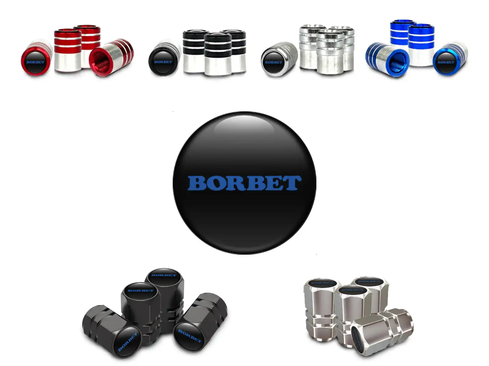 Borbet Tyres Valve Caps for Truck Modern